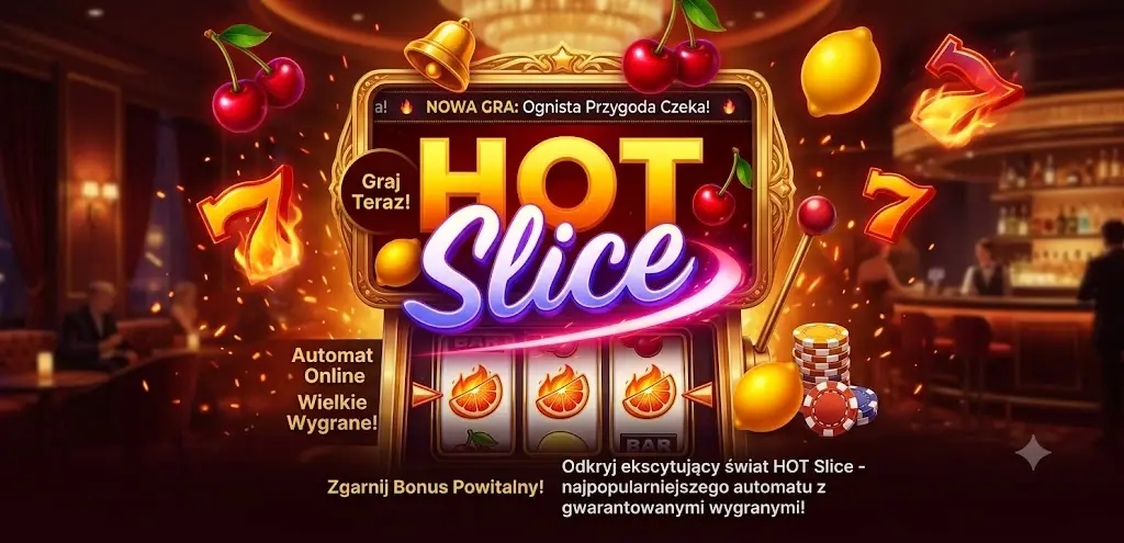 Hot Slice slot — symbole owoców i siódemek na ekranie gry